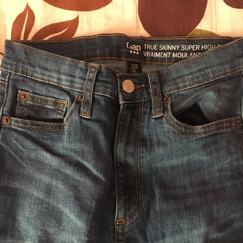 Gap True Skinny Super High Waisted Jeans